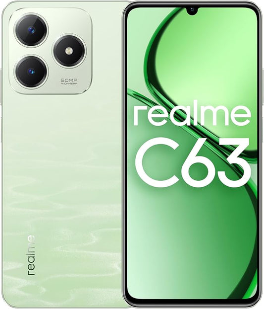 Realme C63 Green Smartphone 6+128 GB, 50MP AI Camera, 6.67 Inch