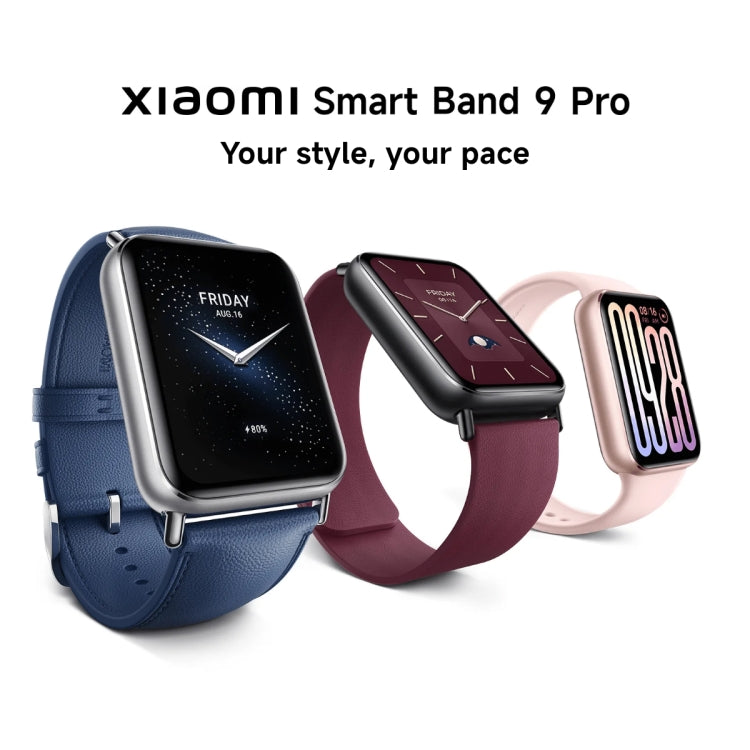 Original Xiaomi Smart Band 9 Pro 1.74 inch AMOLED Screen 5ATM Waterproof Smart Watch, Support Blood Oxygen / Heart Rate Monitor, Smart Band 9 Pro Black, Smart Band 9 Pro Pink, Smart Band 9 Pro Silver