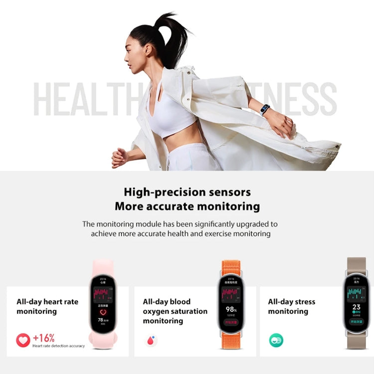 Original Xiaomi Mi Band 9 1.62 inch AMOLED Screen 5ATM Waterproof Smart Watch, Support Blood Oxygen / Heart Rate Monitor, Smart Band 9 Black, Smart Band 9 Pink, Smart Band 9 Blue, Smart Band 9 Silver