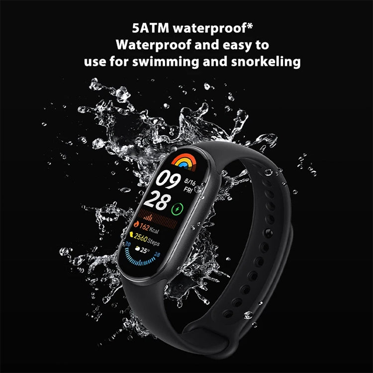 Original Xiaomi Mi Band 9 1.62 inch AMOLED Screen 5ATM Waterproof Smart Watch, Support Blood Oxygen / Heart Rate Monitor