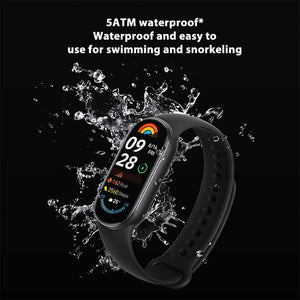 Original Xiaomi Mi Band 9 1.62 inch AMOLED Screen 5ATM Waterproof Smart Watch, Support Blood Oxygen / Heart Rate Monitor, Smart Band 9 Black, Smart Band 9 Pink, Smart Band 9 Blue, Smart Band 9 Silver