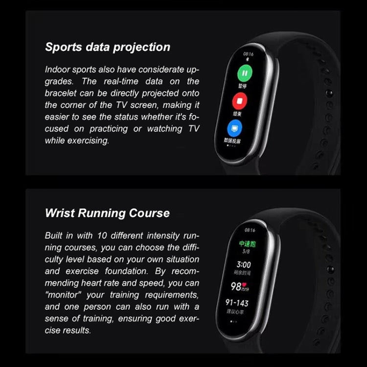 Original Xiaomi Mi Band 8 1.62 inch AMOLED Screen 5ATM Waterproof Smart Watch, Support Blood Oxygen / Heart Rate Monitor