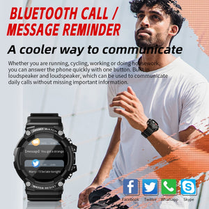 LOKMAT ATTACK 3 1.28 inch TFT Screen Sports Fitness Smart Watch, Support Bluetooth Call