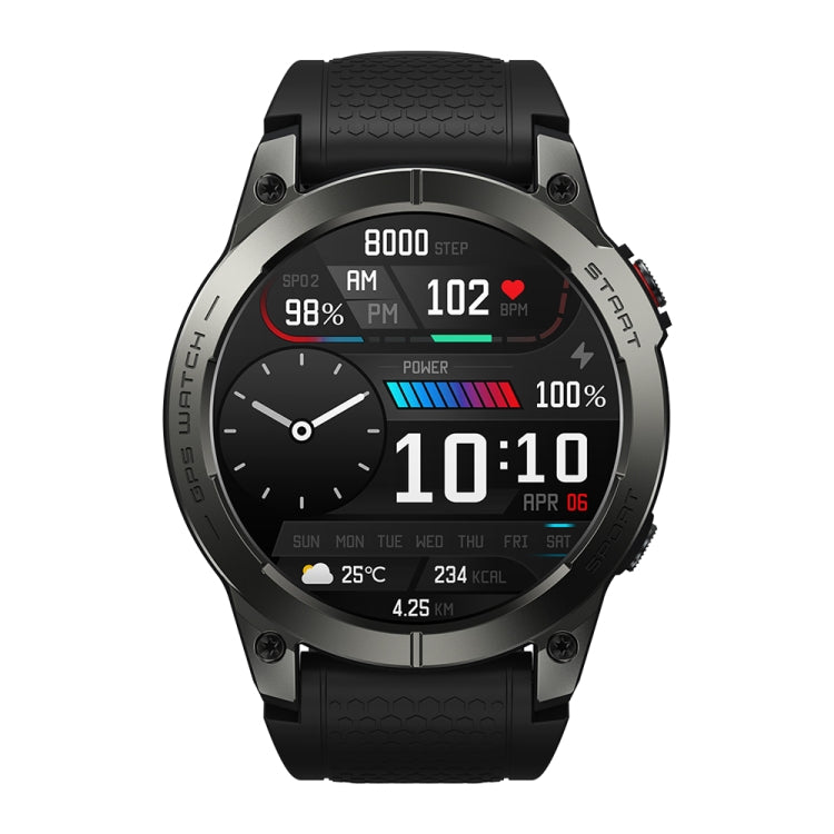 Zeblaze Stratos 3 1.43 inch AMOLED Screen IP68 Waterproof Smart Watch, Support Bluetooth Call / GPS