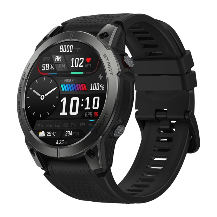 Zeblaze Stratos 3 1.43 inch AMOLED Screen IP68 Waterproof Smart Watch, Support Bluetooth Call / GPS, Stratos 3