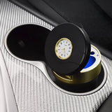 Multi-function Portable Creative LED Car Cigarette Ash Tray Ashtray with Clock