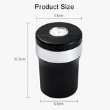 Multi-function Portable Creative LED Car Cigarette Ash Tray Ashtray with Clock