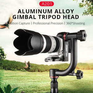 YELANGU  A201 360 Degree Horizontal Gimbal Tripod Head for DV and SLR Cameras