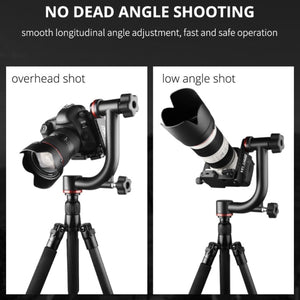 YELANGU  A201 360 Degree Horizontal Gimbal Tripod Head for DV and SLR Cameras