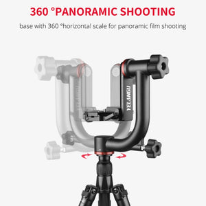 YELANGU  A201 360 Degree Horizontal Gimbal Tripod Head for DV and SLR Cameras