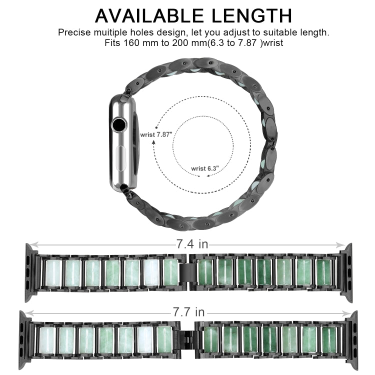 Emerald Stainless Steel Watch Strap