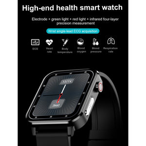 E86 1.7 inch TFT Color Screen IP68 Waterproof Smart Watch, Support Blood Oxygen Monitoring / Body Temperature Monitoring / AI Medical Diagnosis, Style: TPU Strap, TPU Strap(Blue), TPU Strap(Black), TPU Strap(Red)