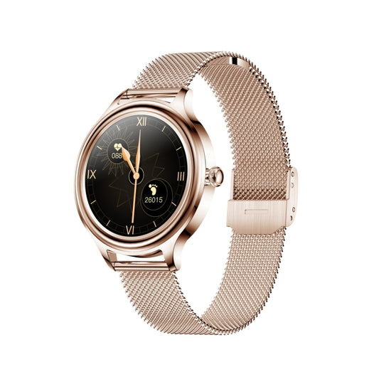 ZX10 1.09 inch HD Color Screen Bluetooth 5.0 IP68 Waterproof Women Smart Watch, Support Sleep Monitor / Menstrual Cycle Reminder / Heart Rate Monitor / Blood Oxygen Monitoring, Style:Steel Strap