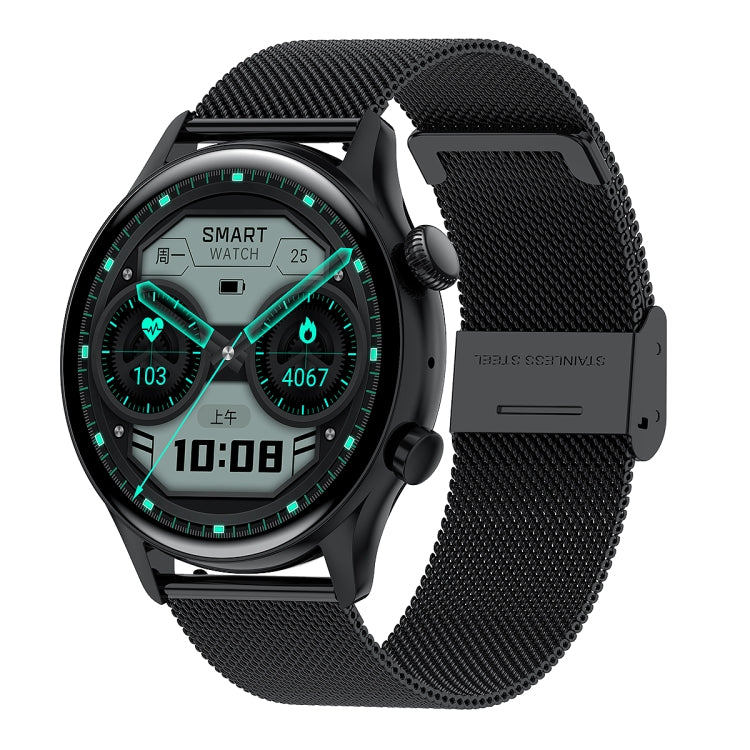 HK8Pro 1.36 inch AMOLED Screen Steel Strap Smart Watch, Support NFC Function / Blood Oxygen Monitoring