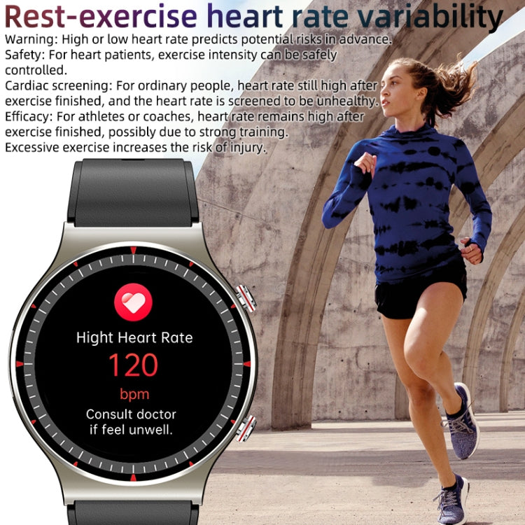 G08 1.3 inch TFT Screen Smart Watch, Support Medical-grade ECG Measurement/Women Menstrual Reminder