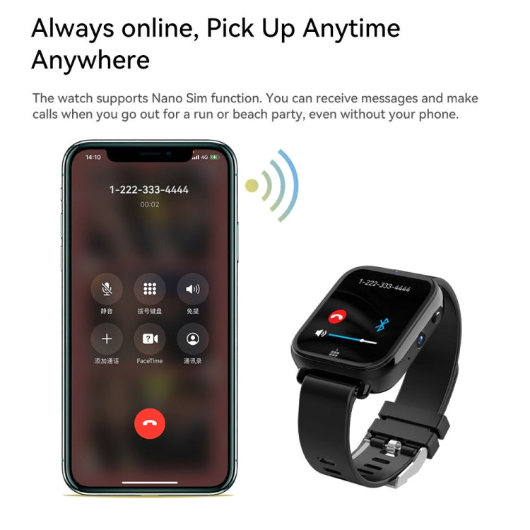 1.75 inch Screen 4G LTE Smart Watch Android 9.1OS