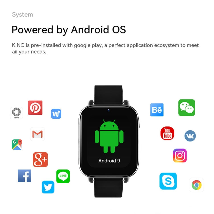 1.75 inch Screen 4G LTE Smart Watch Android 9.1OS