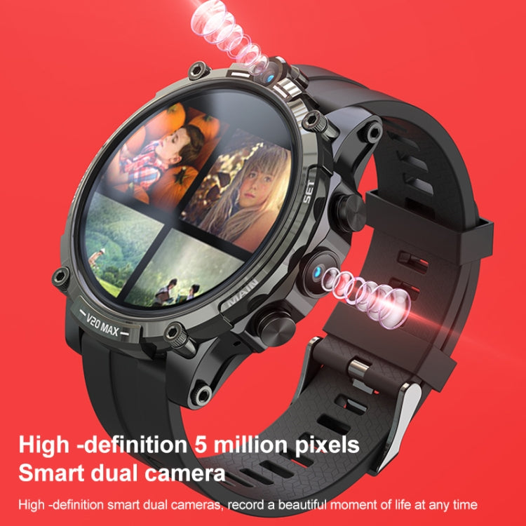 V20 Max 1.6 inch WiFi 4G SIM Card Dual Camera Smart Watch, Ram 2GB Rom 16GB, Ram 4GB Rom 64GB, Ram 4GB Rom 128GB