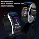 K60 1.08 inch Leather Band Earphone Detachable Life Waterproof Smart Watch Support Bluetooth Call