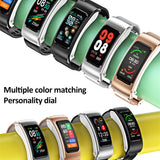 K60 1.08 inch Leather Band Earphone Detachable Life Waterproof Smart Watch Support Bluetooth Call