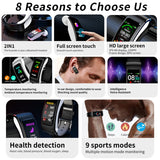 K60 1.08 inch Leather Band Earphone Detachable Life Waterproof Smart Watch Support Bluetooth Call