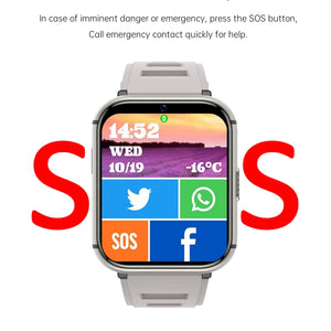 Q668 1.99 inch Screen 4G Smart Watch Android 9.0