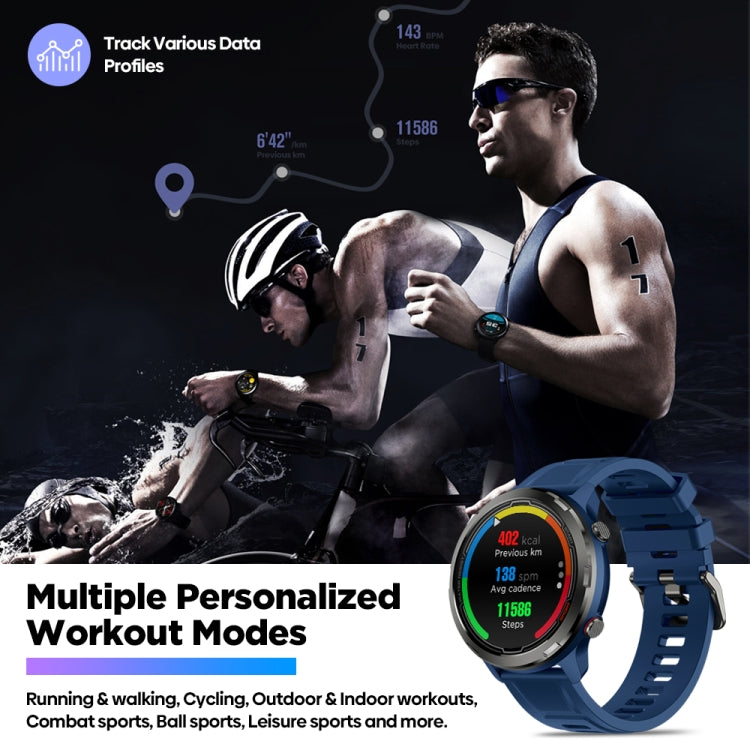 Zeblaze Stratos 2 Lite 1.32 inch IPS Screen 5 ATM Waterproof GPS Smart Watch, Support Heart Rate Monitoring / Sports Mode