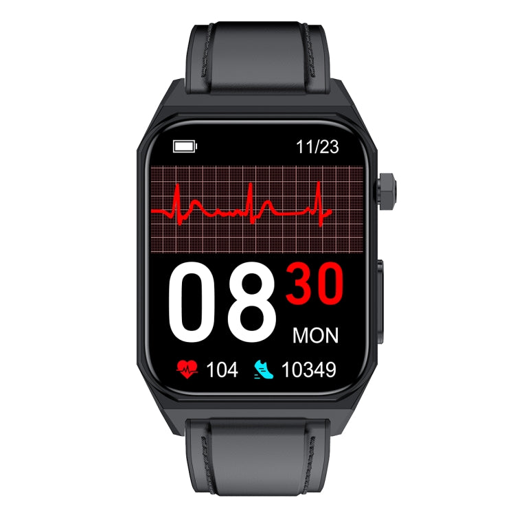 E530 1.91 inch IP68 Waterproof Leather Band Smart Watch Supports ECG / Non-invasive Blood Sugar