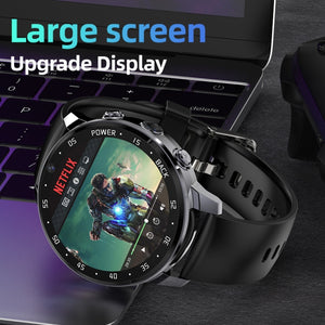 A3 1.43 inch IP67 Waterproof 4G Android 8.1 Smart Watch Support Face Recognition / GPS