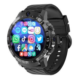 MT27 4G+64G 1.6 inch IP67 Waterproof 4G Android 8.1 Smart Watch Support Heart Rate / GPS, Silicone Band, Steel Band, Leather Band