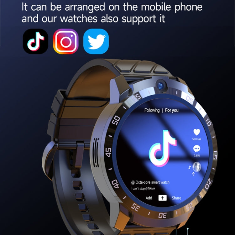 MT27 4G+64G 1.6 inch IP67 Waterproof 4G Android 8.1 Smart Watch Support Heart Rate / GPS