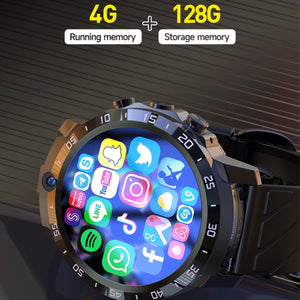 MT27 4G+64G 1.6 inch IP67 Waterproof 4G Android 8.1 Smart Watch Support Heart Rate / GPS, Silicone Band, Steel Band, Leather Band