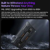 Blackview Active 8 Pro 4G Rugged Tablet, 10.36 inch 8GB+256GB Android 13 MT6789 Octa Core Support Dual SIM, Global Version with Google Play, EU Plug