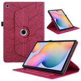 Tree Life Embossed Rotation Leather Tablet Case