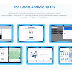 DOOGEE U10 KID Tablet 10.1 inch, Android 13 RK3562 Quad Core Support Parental Control, Global Version with Google Play, EU Plug, U10 Kid