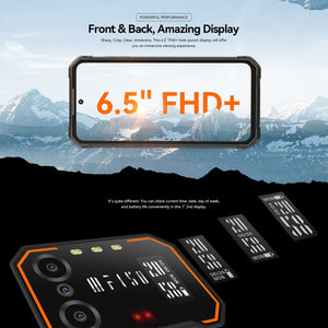 IIIF150 B2, IP68/69K / MIL-STD-810H, Side Fingerprint, Night Vision, 6.5 inch Android 13 UMS9230 Octa Core, Network: 4G, NFC, OTG