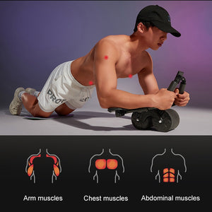 Abdominal Fitness Wheel Planks Support Household Fitness Equipment With LED Display / Timing