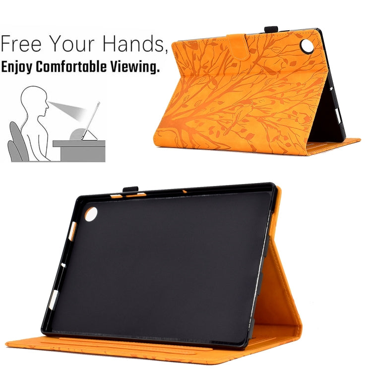 Fortune Tree Embossed Leather Smart Tablet Case