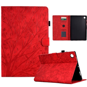 Fortune Tree Embossed Leather Smart Tablet Case