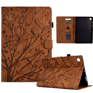 Fortune Tree Embossed Leather Smart Tablet Case