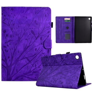 Fortune Tree Embossed Leather Smart Tablet Case