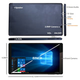 HSD8001 8 inch Tablet PC, Windows 10, Intel Atom Z8350 Quad Core, Support Bluetooth & WiFi