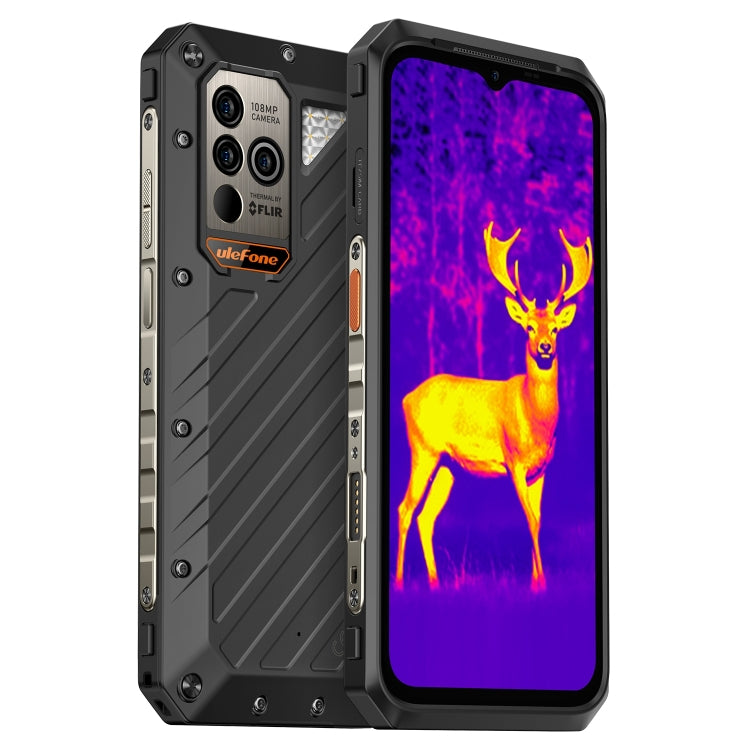 Ulefone Power Armor 18T Ultra Version 5G Thermal Imaging Rugged Phone, Side Fingerprint, 6.58 inch Android 13 MediaTek Dimensity 7050 Octa Core up to 2.6GHz, Network: 5G, NFC, OTG