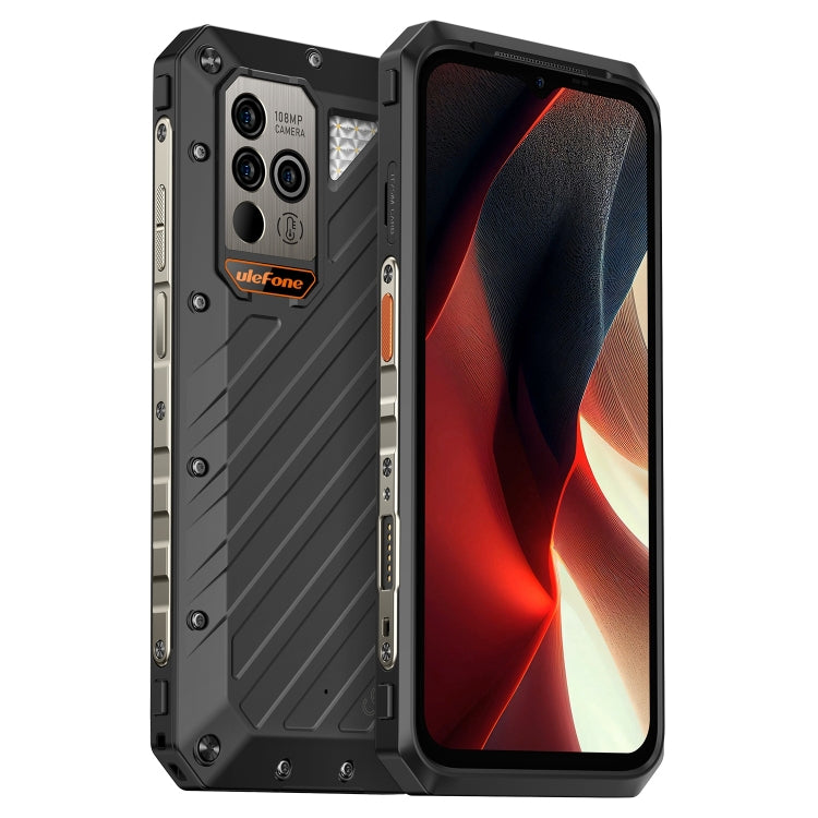 Ulefone Power Armor 18 Ultra Version 5G Thermometer Rugged Phone, Side Fingerprint, 6.58 inch Android 13 MediaTek Dimensity 7050 Octa Core up to 2.6GHz, Network: 5G, NFC, OTG