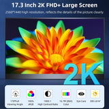 17.3 inch UHD 2560x1440P IPS Screen Portable Monitor