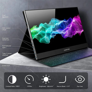 17.3 inch UHD 2560x1440P IPS Screen Portable Monitor