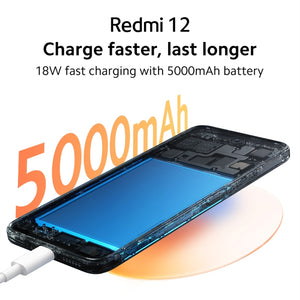 Xiaomi Redmi 12 Global, Storage 4GB+128GB / 8GB+128GB, Battery Capacity 5000mAh, Camera 50MP main camera(f/1.8) + 8MP ultra-wide