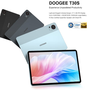 DOOGEE T30S Tablet PC 11 inch, Android 13 Unisoc T606 Octa Core, Global Version with Google Play, EU Plug, T30S