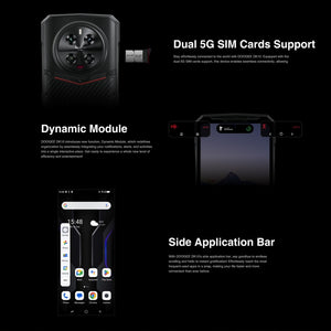 DOOGEE DK10 5G, Quad Cameras,12GB (extended 20GB virtual RAM up to 32GB RAM ; ROM: 512GB, 6.67 inch