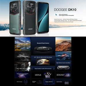 DOOGEE DK10 5G, Quad Cameras,12GB (extended 20GB virtual RAM up to 32GB RAM ; ROM: 512GB, 6.67 inch